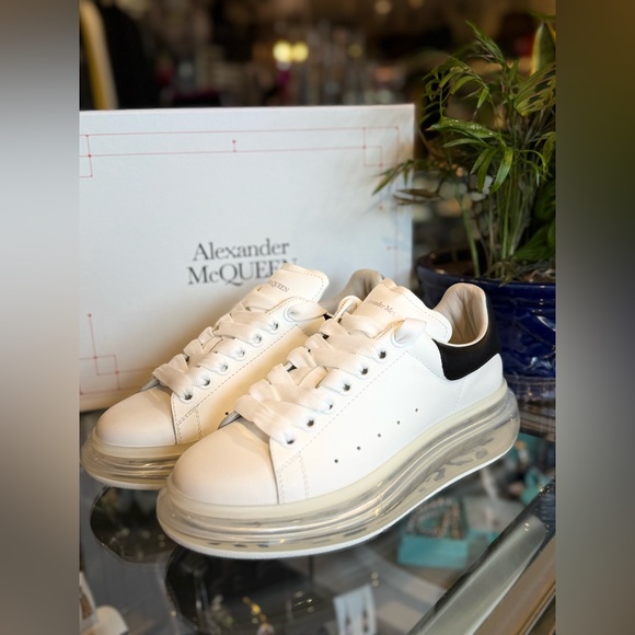 NIB Sz Alexander Mcqueen Designer Wedge Sneakers